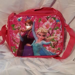 NEW DISNEY'S ELSA AND ANNA HOT PINK LUNCHBOX